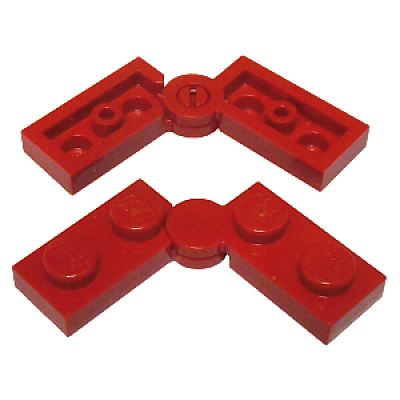 Scharnier Plaat 1x4 Red